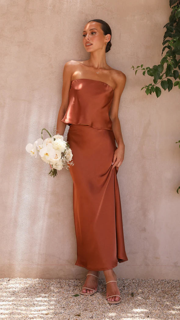 Moonbeam Skirt - Rust