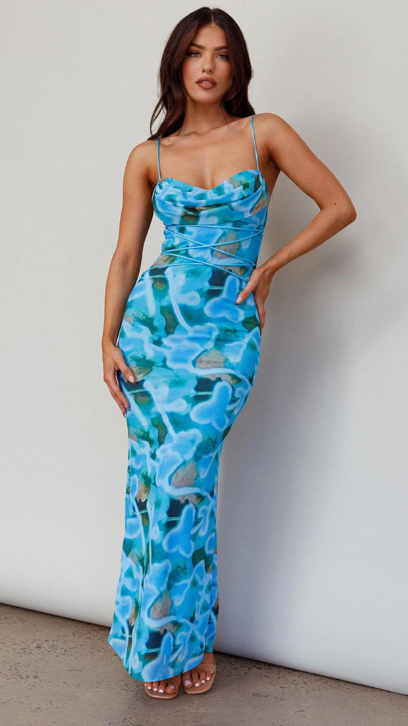 Xander Dress - Blue Crush