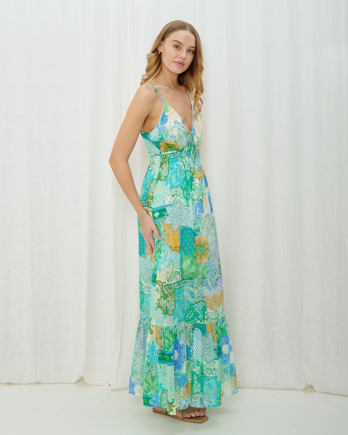 Juliette Dress - Cyan