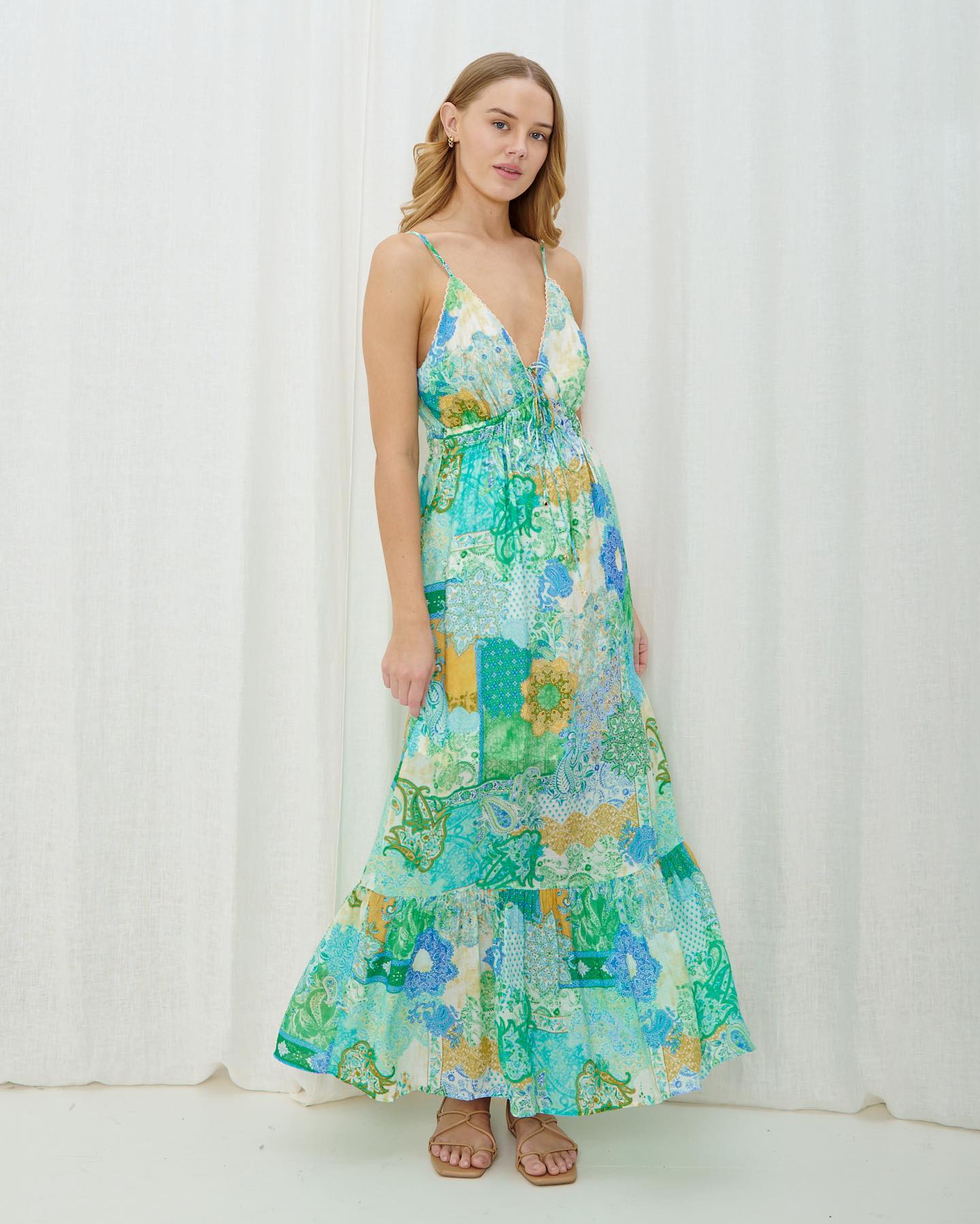 Juliette Dress - Cyan