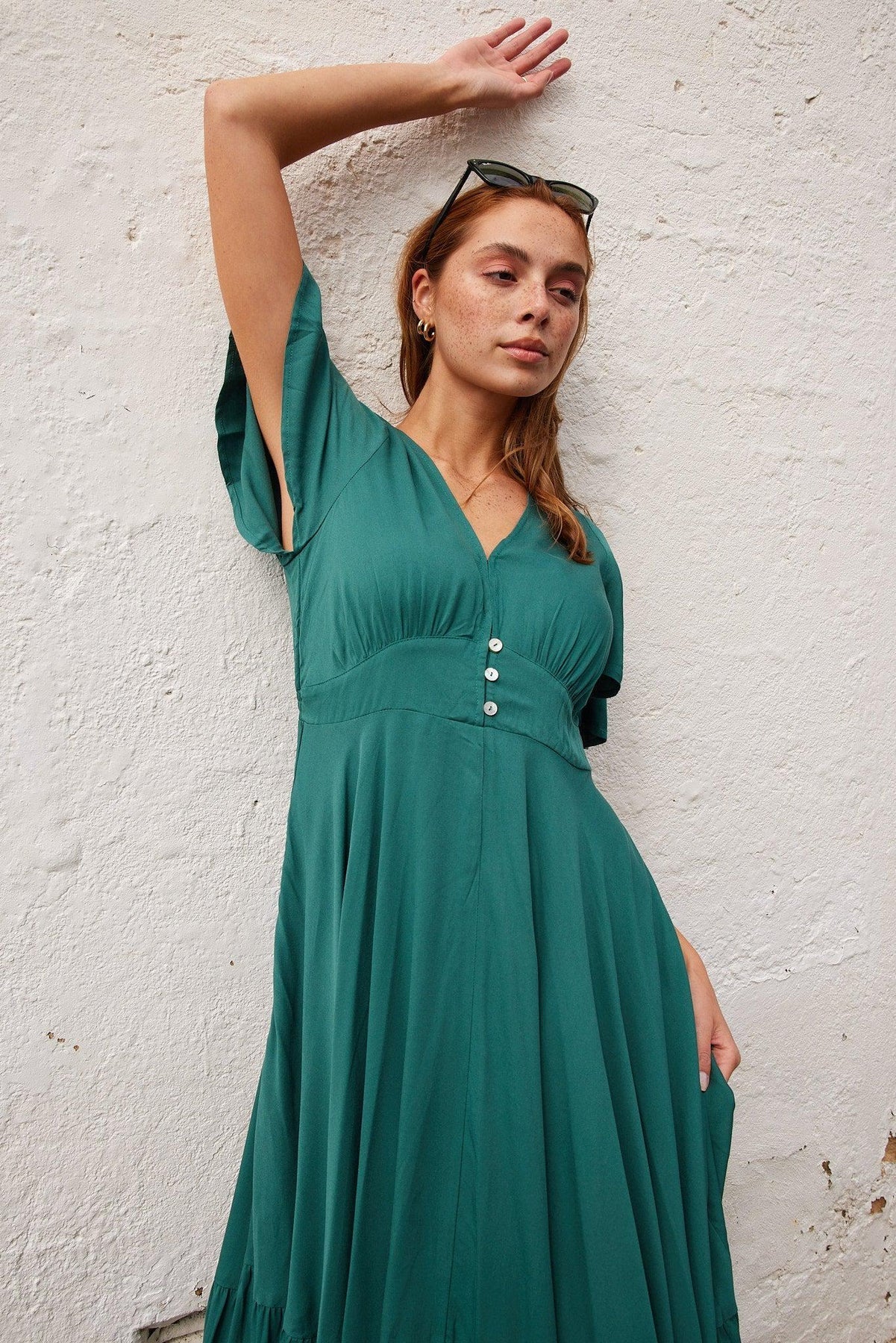 Parsons Dress - Emerald