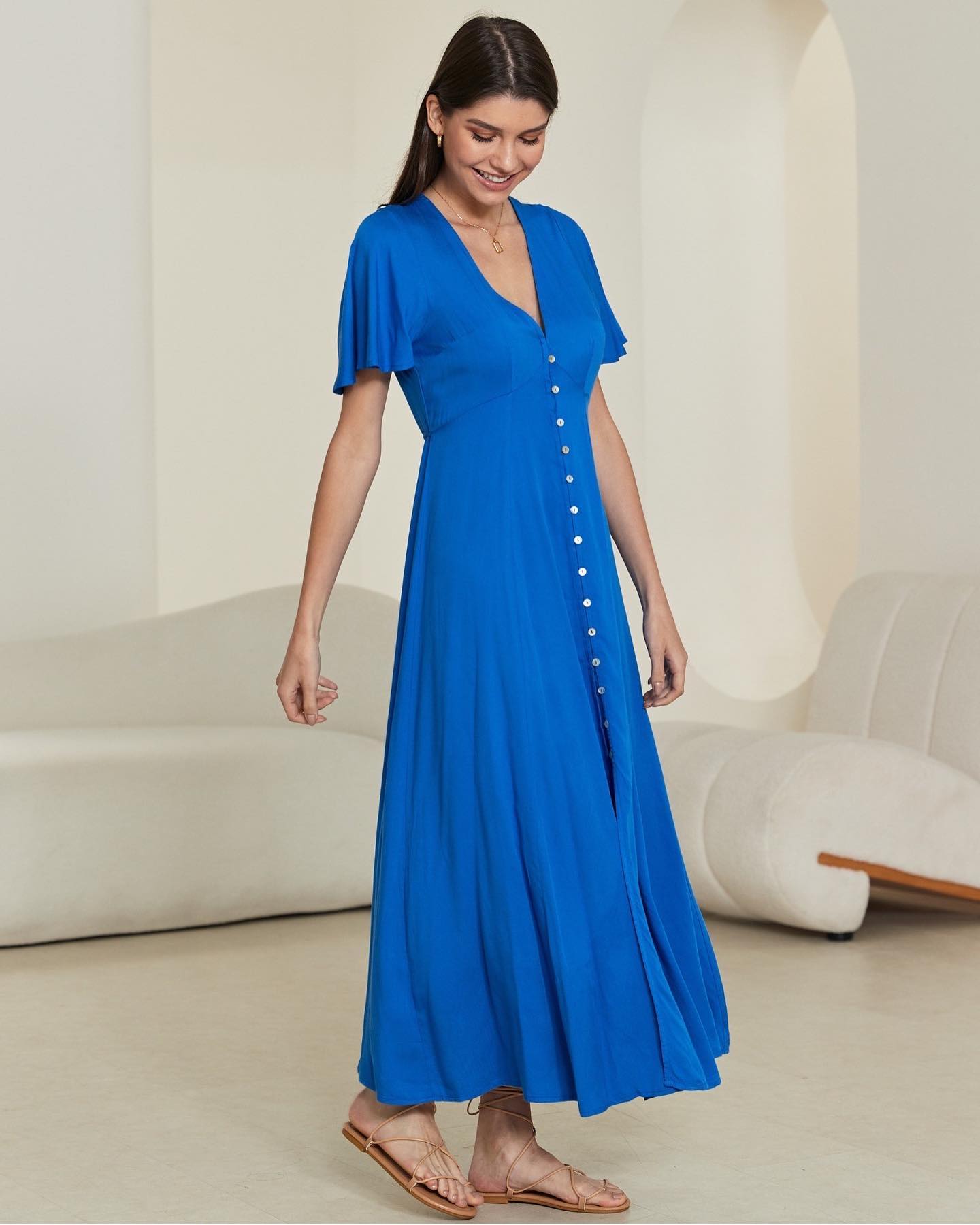 Poppy Dress - Blue