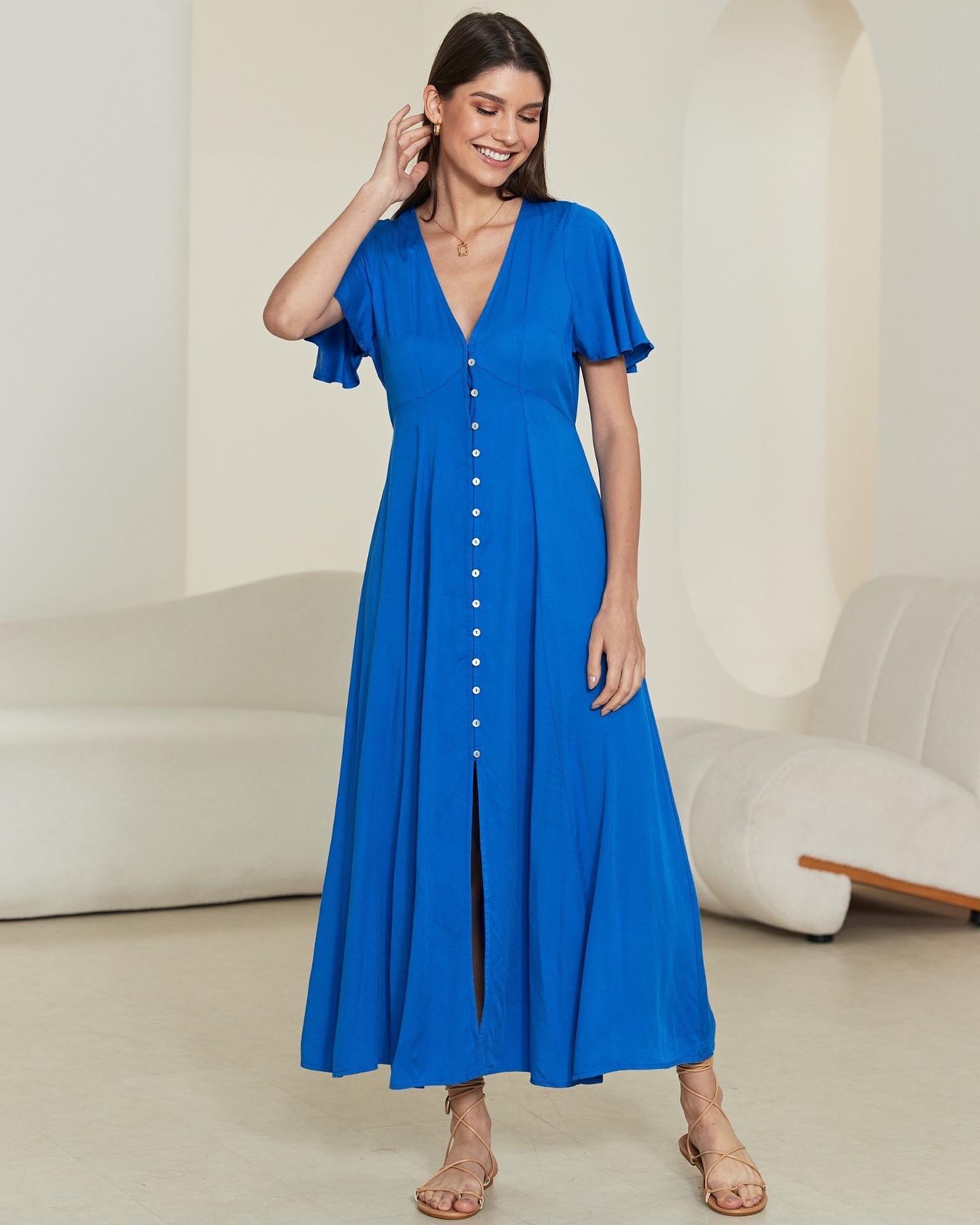 Poppy Dress - Blue