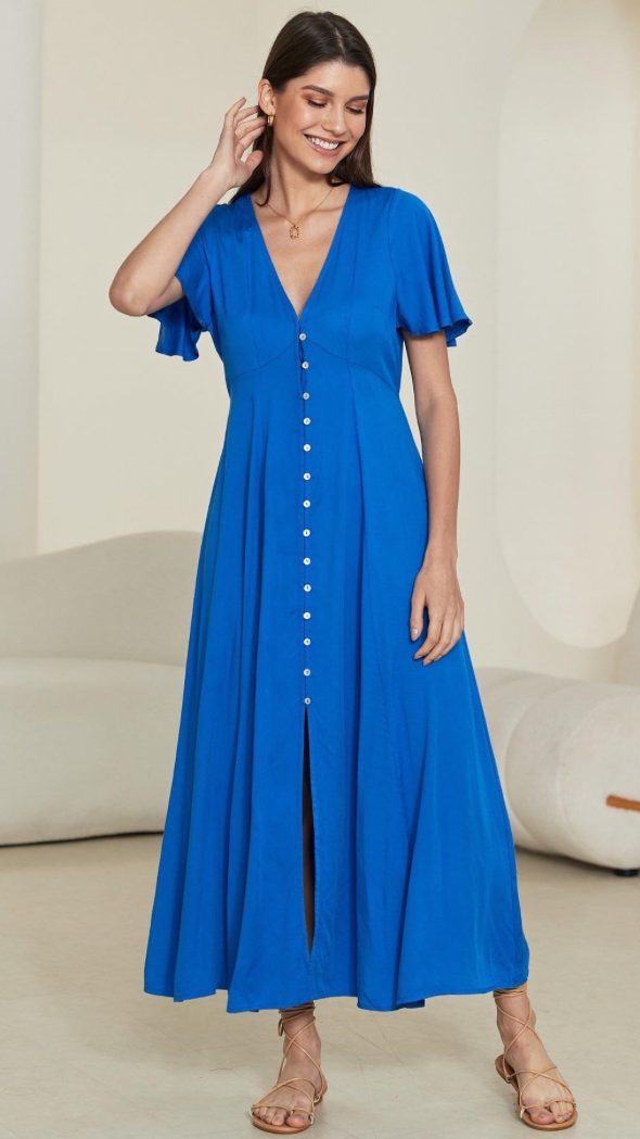 Poppy Dress - Blue