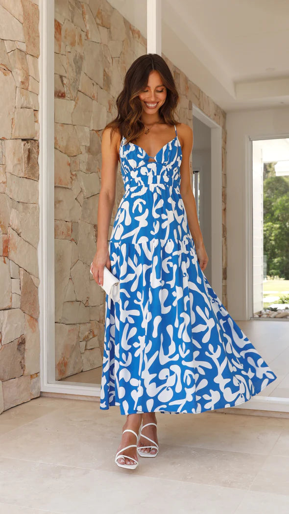 Serpentine Dress - Blue