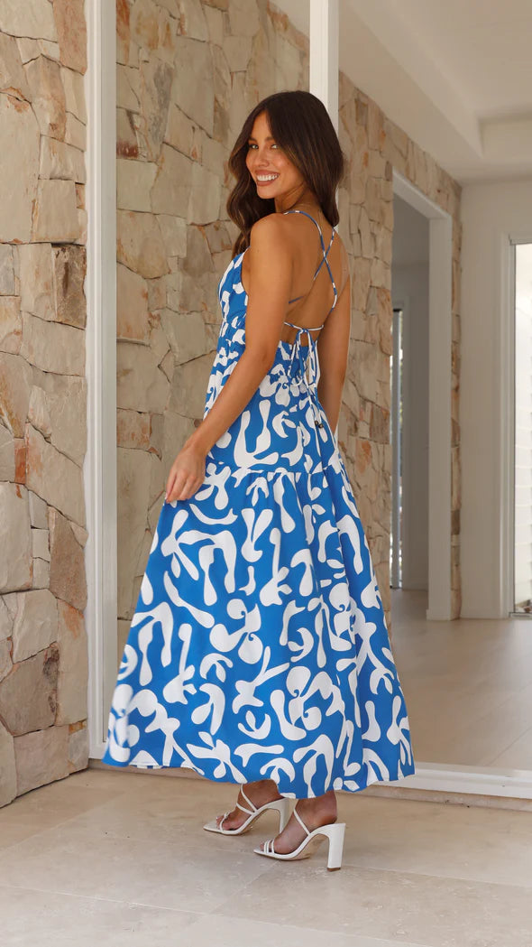Serpentine Dress - Blue