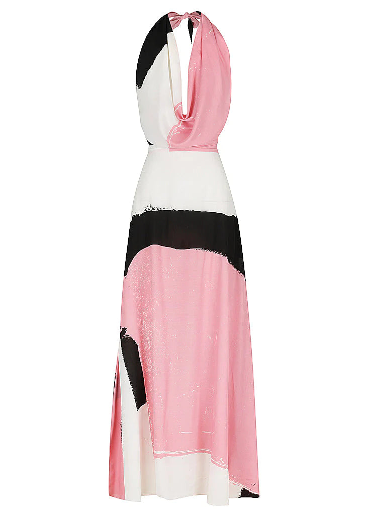 Flamingo Cowl Neck Maxi