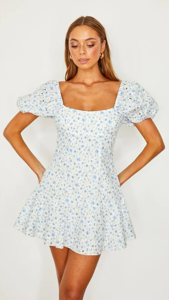 Blue Daisy Dress