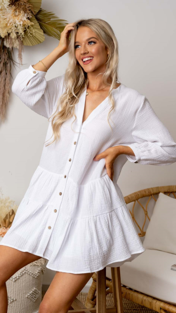 Tabitha Dress - White