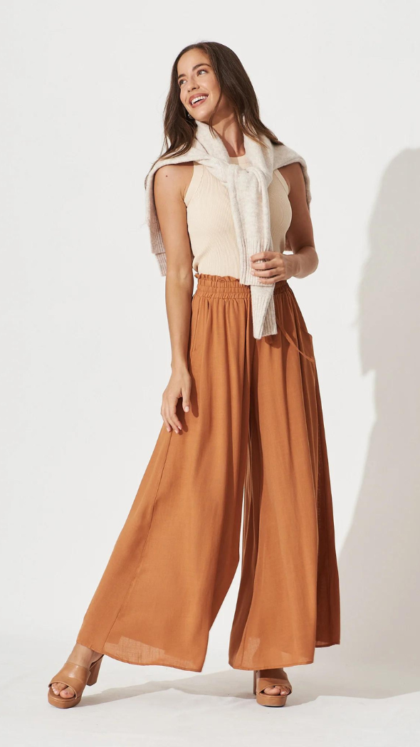 Milano Pants - Rust