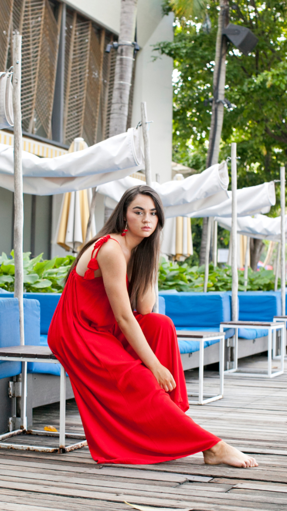 New York Jumpsuit - Red