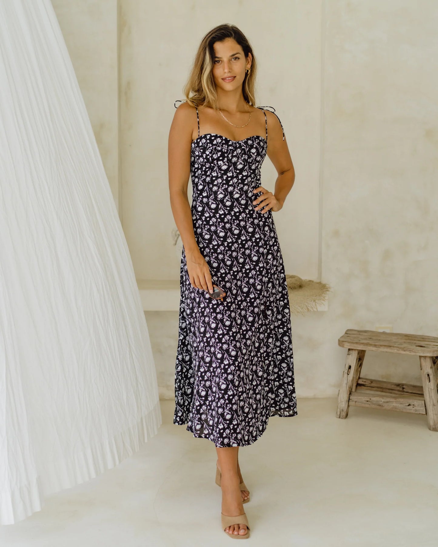 Torani Dress - White Rose