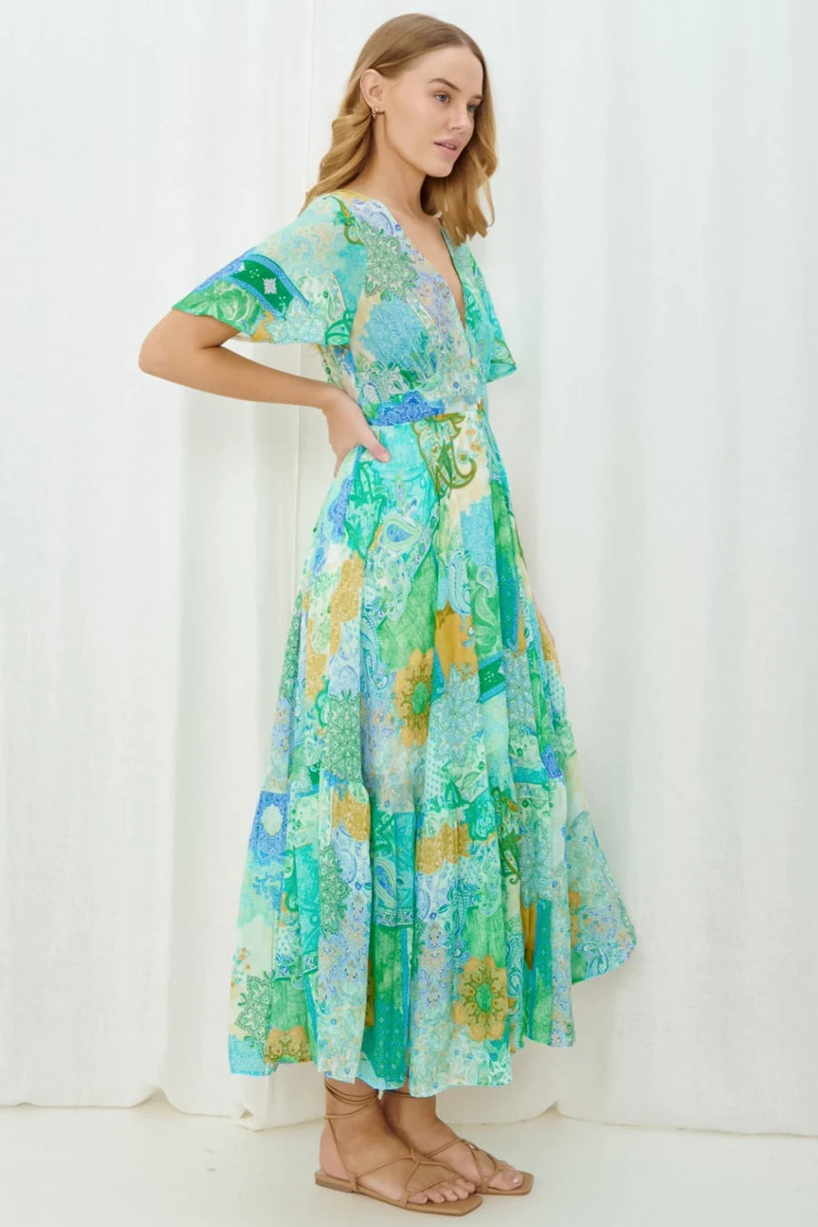 Parsons Dress - Cyan