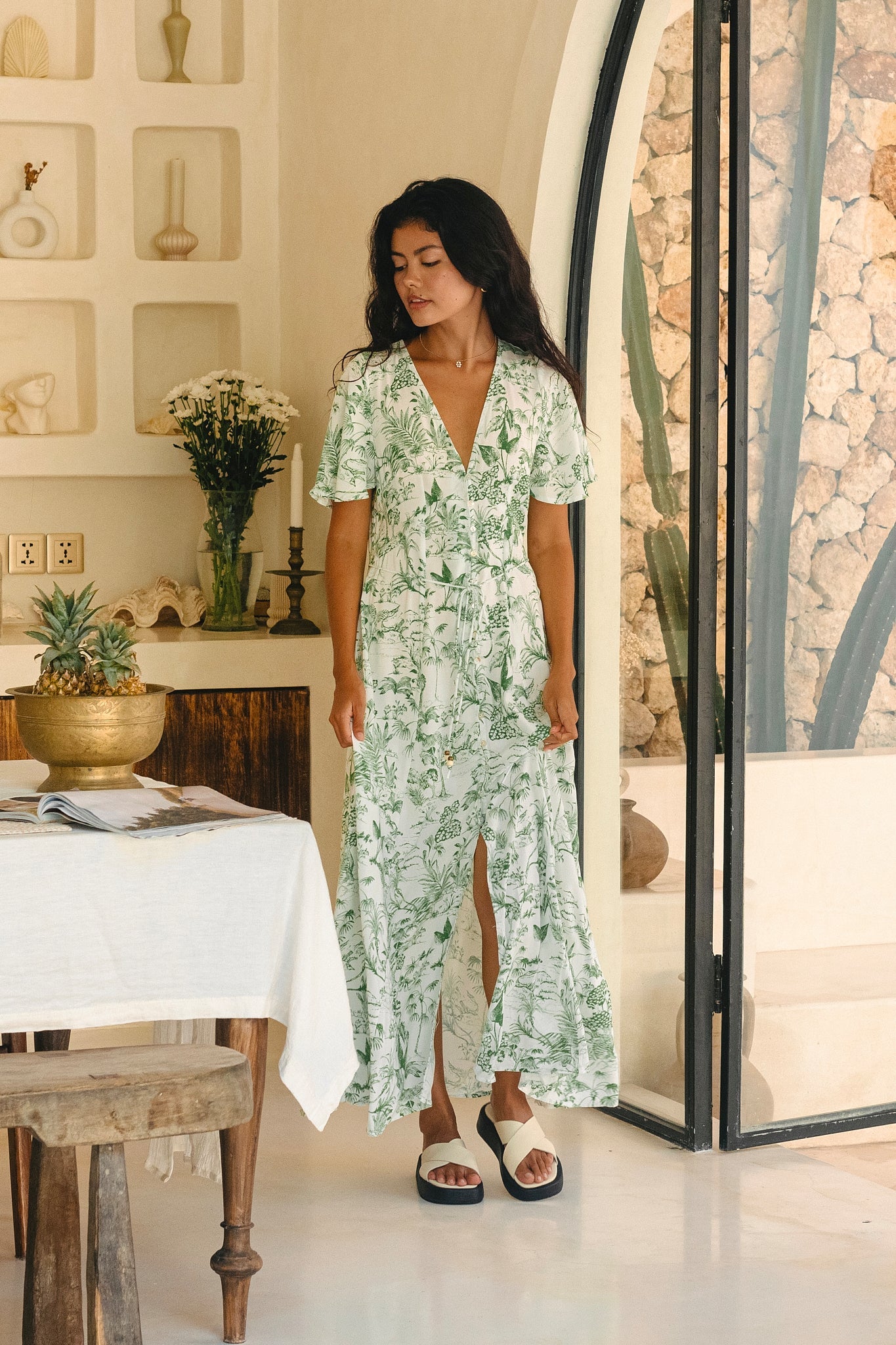 Poppy Dress - Botanical