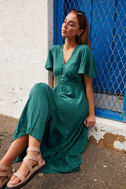 Parsons Dress - Emerald