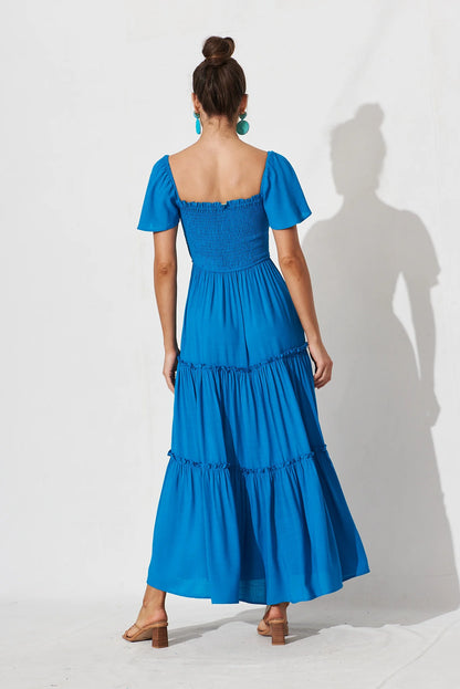 Bright Favours Dress - Blue