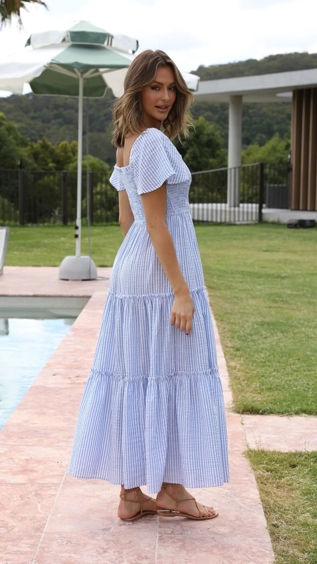 Daydreamer Dress - Blue Stripe