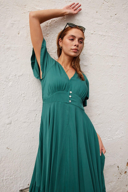 Parsons Dress - Emerald