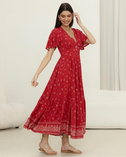 Parsons Dress - Red