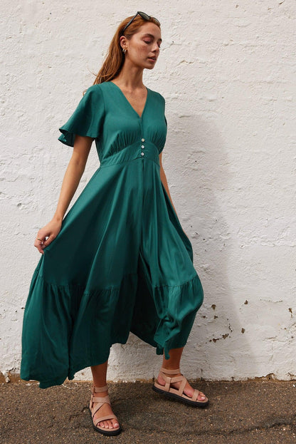 Parsons Dress - Emerald