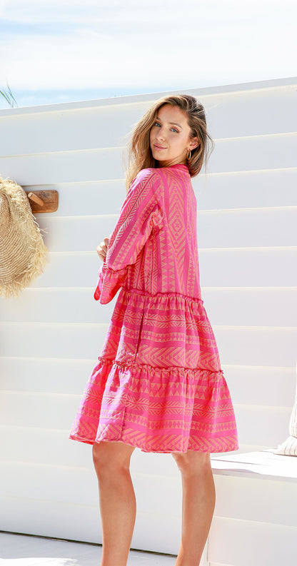 Ibiza Dress - Hot Pink
