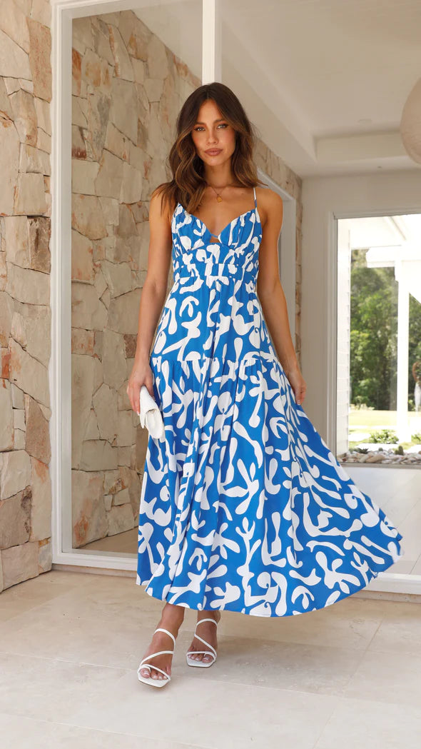 Serpentine Dress - Blue