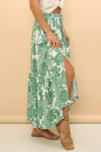 Paloma Skirt - Green Palm