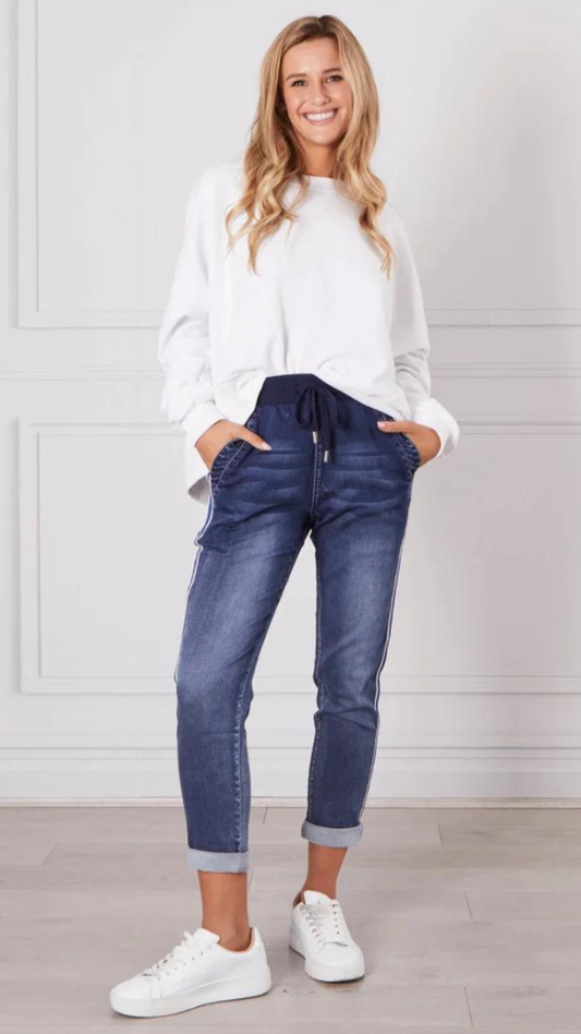 Boston Denim Jogger - Dark Denim