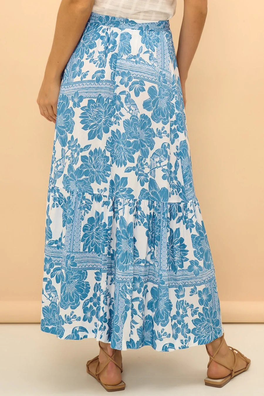 Paloma Skirt - Blue Palm