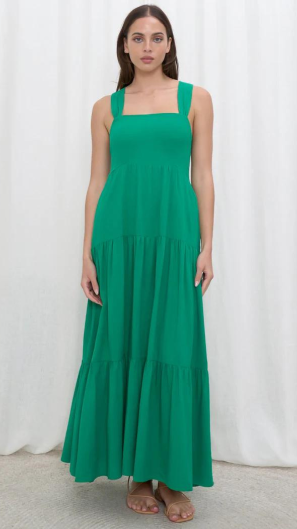 Botanical Dress - Green