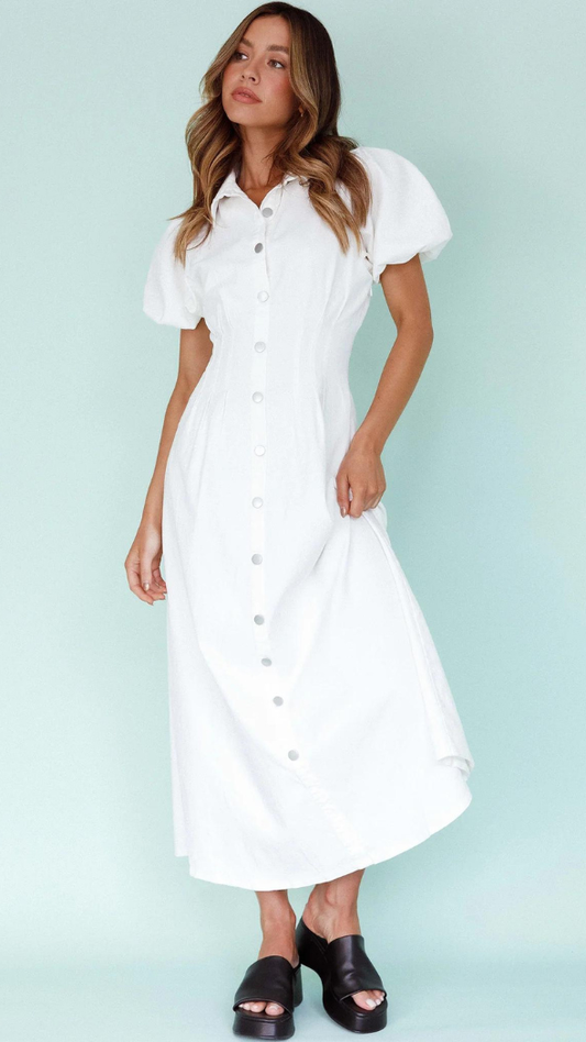 Peterson Dress - White