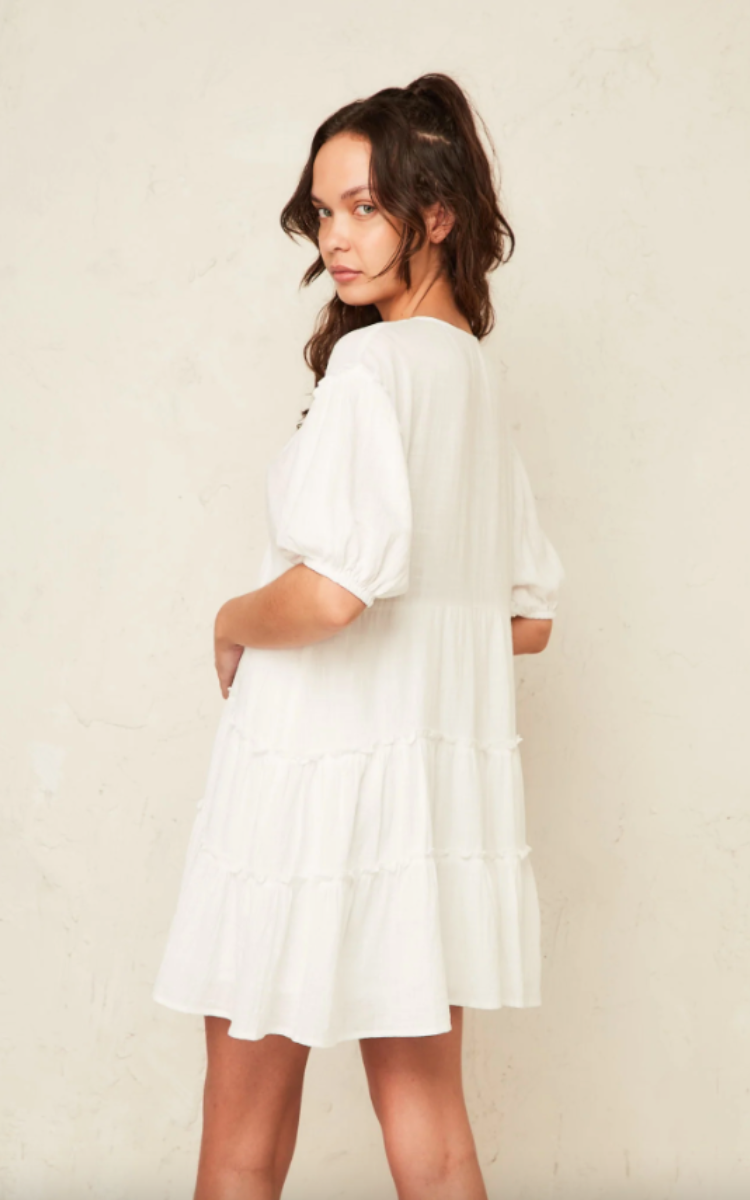 Cassia Dress - White